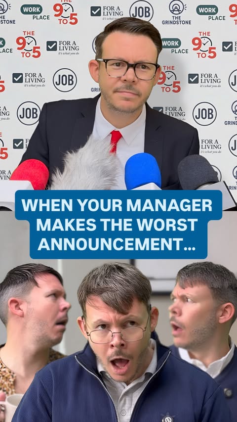 Instagram post by @paul_longley for Indeed. Caption reads: [...] manager makes the worst announcement…....
