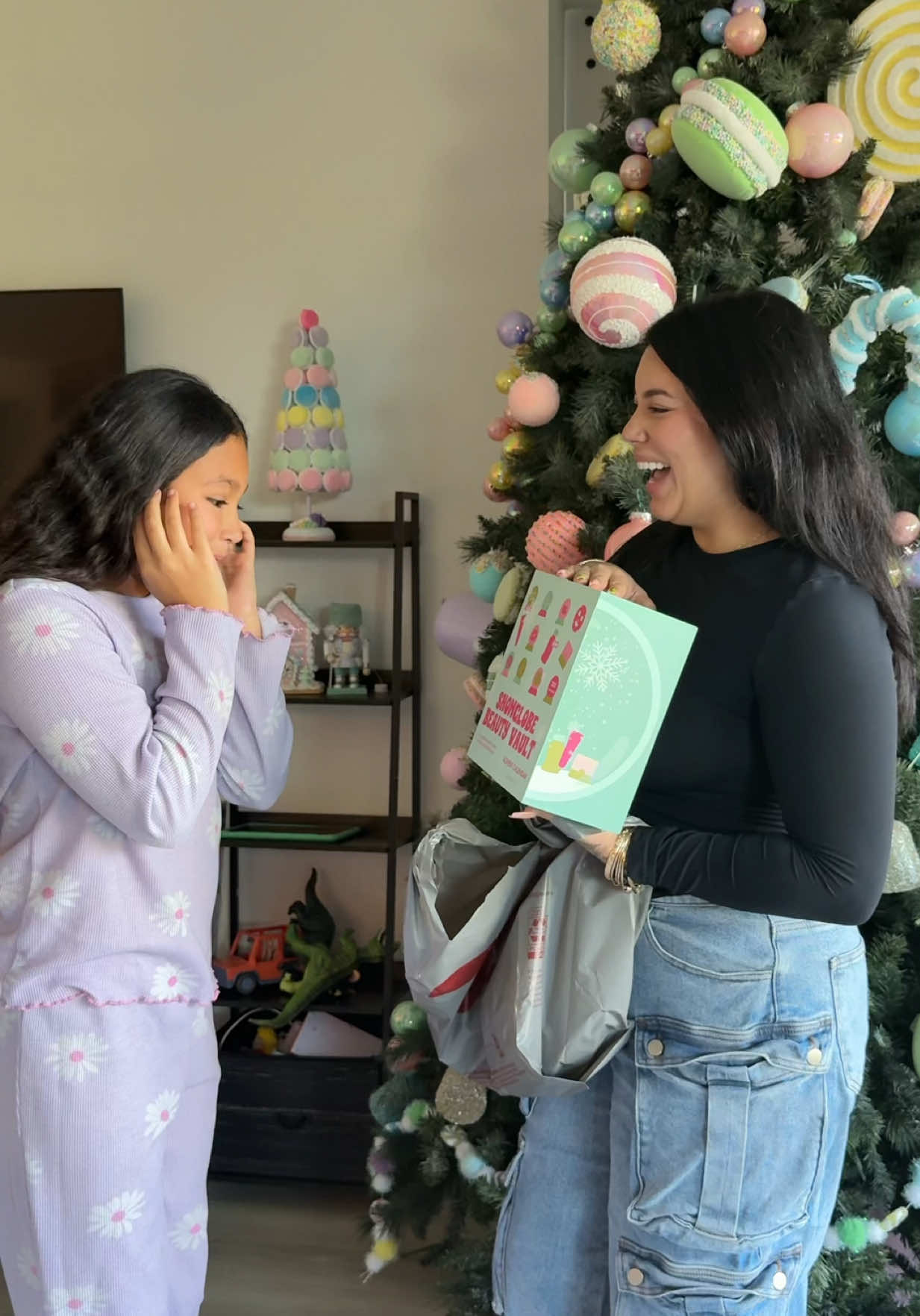 TikTok post by @makeala_cachola for Walgreens. Caption reads: [...] Advent Calendar is available at  @Walgreens....