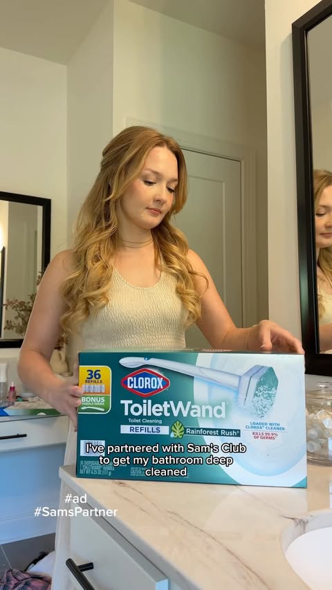 Instagram post by @routinelyrachael for Sam's Club. Caption reads: [...] absolute disaster so I partnered with....