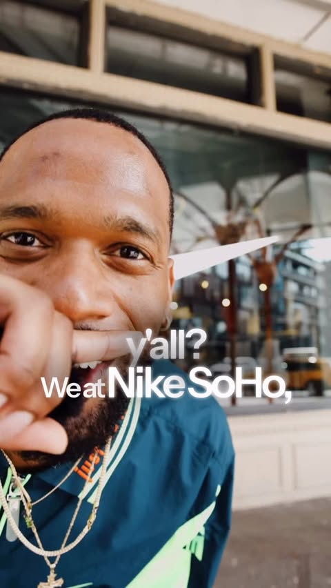 Instagram post by @jamiersen for Nike. Caption reads: [...] one of the FIRST people to check out the....