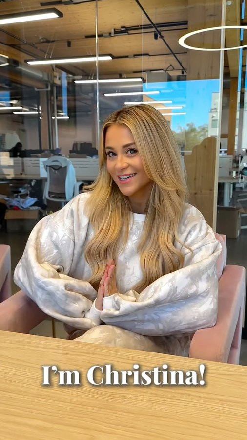 Instagram post by @christinamandrell for Pink Lily. Caption reads: Employee BTS Series: Part Two

📸 Meet Christina,....