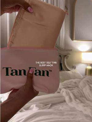 TikTok post by @paigepringle9 for TAN FAN. Caption reads: tbh i get my best sleep in this thing @TanFan....