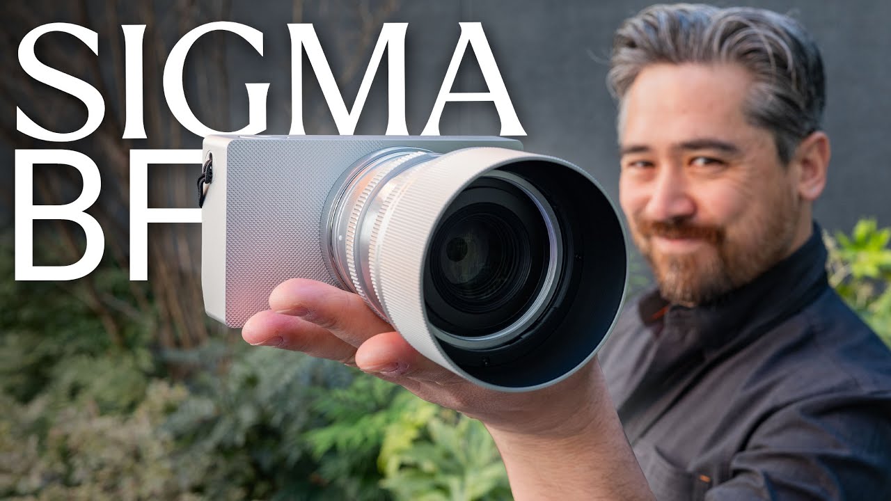 YouTube post by @PetaPixel for Audiio. Caption reads: The Sigma BF is BEAUTIFUL... and Weird.