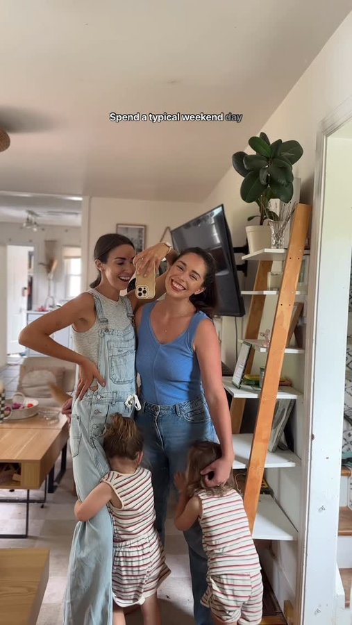 Instagram post by @allieandsam for Little Bellies. Caption reads: The day shift with twin toddlers! 👶🏻👶🏻 Weekend....