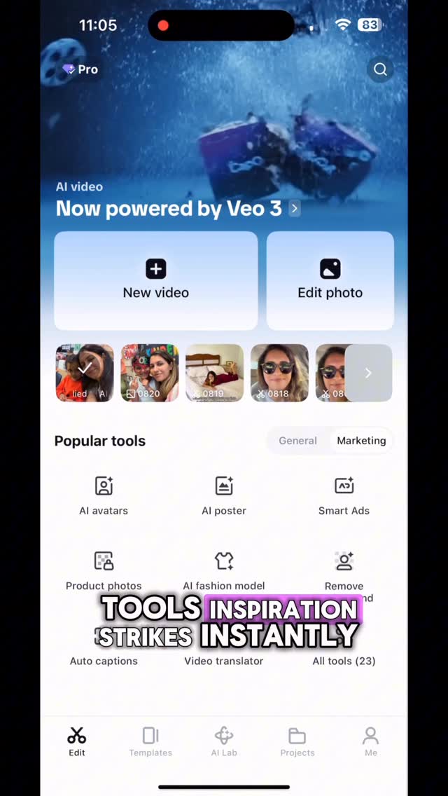 Instagram post by @azrandmom for CapCut. Caption reads: Bring your imagination to life in just seconds!....