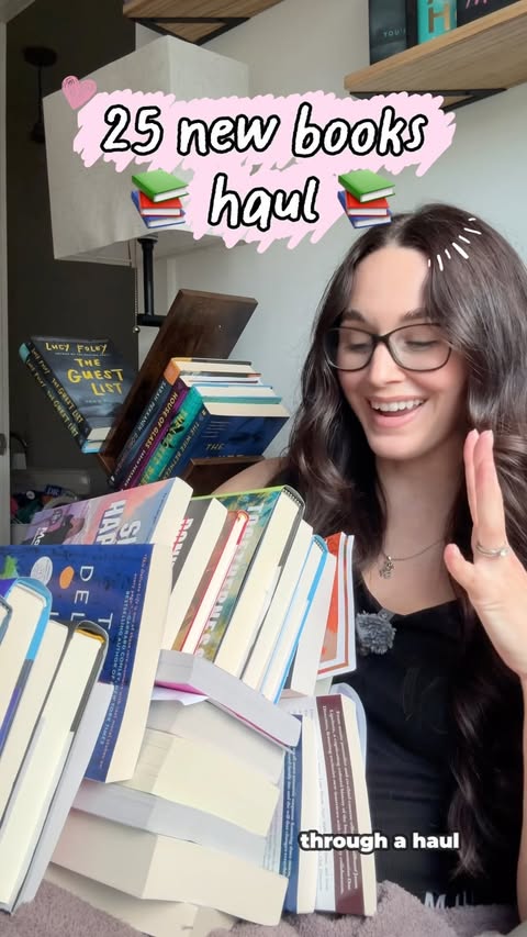 Instagram post by @bethanys_books11 for FOREVER. Caption reads: HUGE 25 book haul! 📚🍂✨ These books were all....
