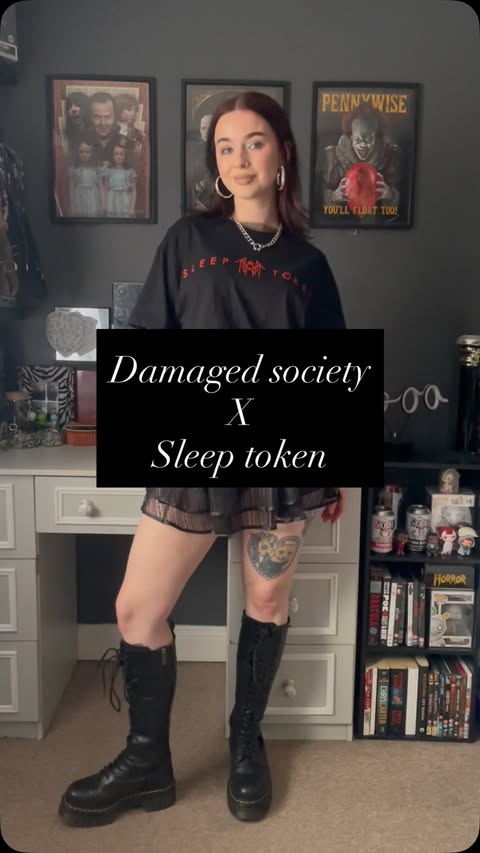 Instagram post by @ariana_magee for Damaged Society. Caption reads: [...] collab 🙌🏻 have you seen the new....