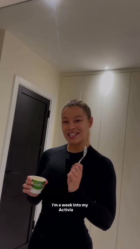 Instagram post by @mollyrainford for Activia. Caption reads: AD I’m halfway through my 2-week @activiauk Gut....