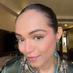 Instagram post by @kashishchhabada for Aqualens. Caption reads: wedding season chaos, outfit trials, decor calls,....