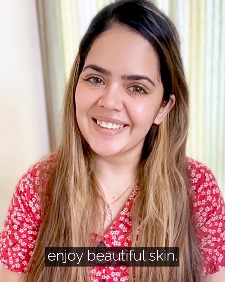 Instagram post by @divyahandakhera for SkinKraft. Caption reads: For customised Skincare, Skinkraft has been a God....