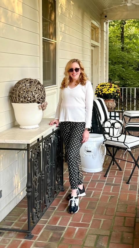 Instagram post by @atouchofsoutherngrace for Albion Fit. Caption reads: [...] patterns or solids!? Either way, @albionfit....