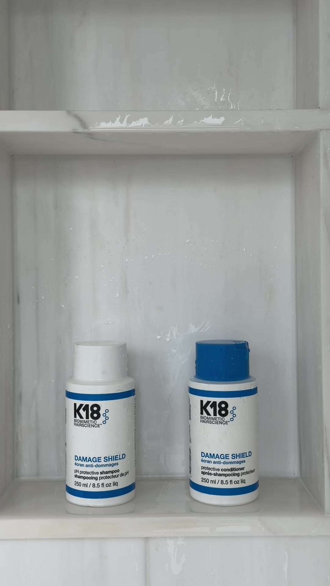 TikTok post by @allyiahsface for K18 Hair. Caption reads: @K18 Hair has the magic to reverse damage in just....