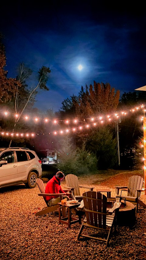 Instagram post by @2traveldads for Visit Maine. Caption reads: We have been glamping all over Maine, and now we....