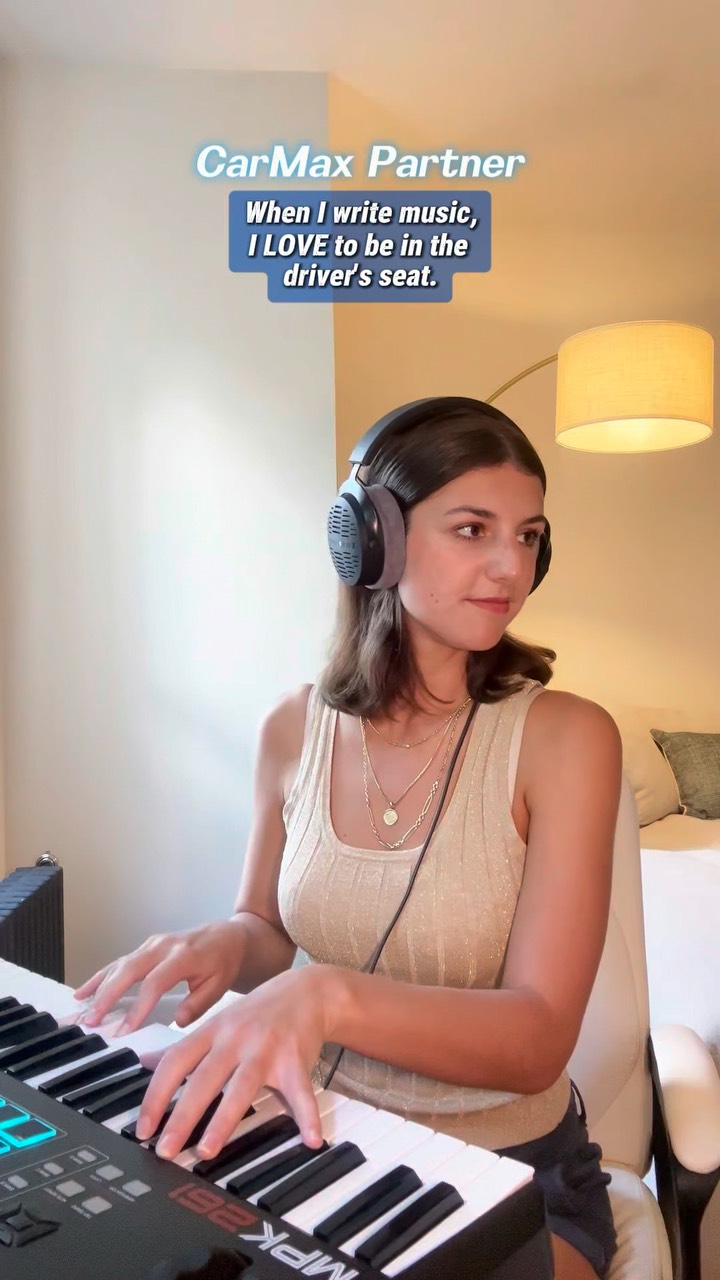 Instagram post by @graceyurchuk for Carmax. Caption reads: #Sponsored Wanna Drive? Just like when I write,....