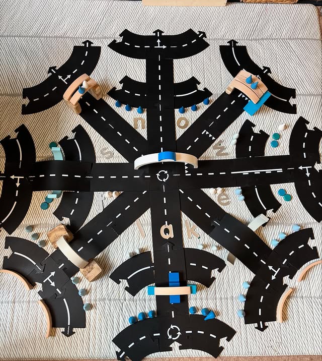 Instagram post by @early_years_steph for Waytoplay. Caption reads: [...] of the snow finally gone, we used our....