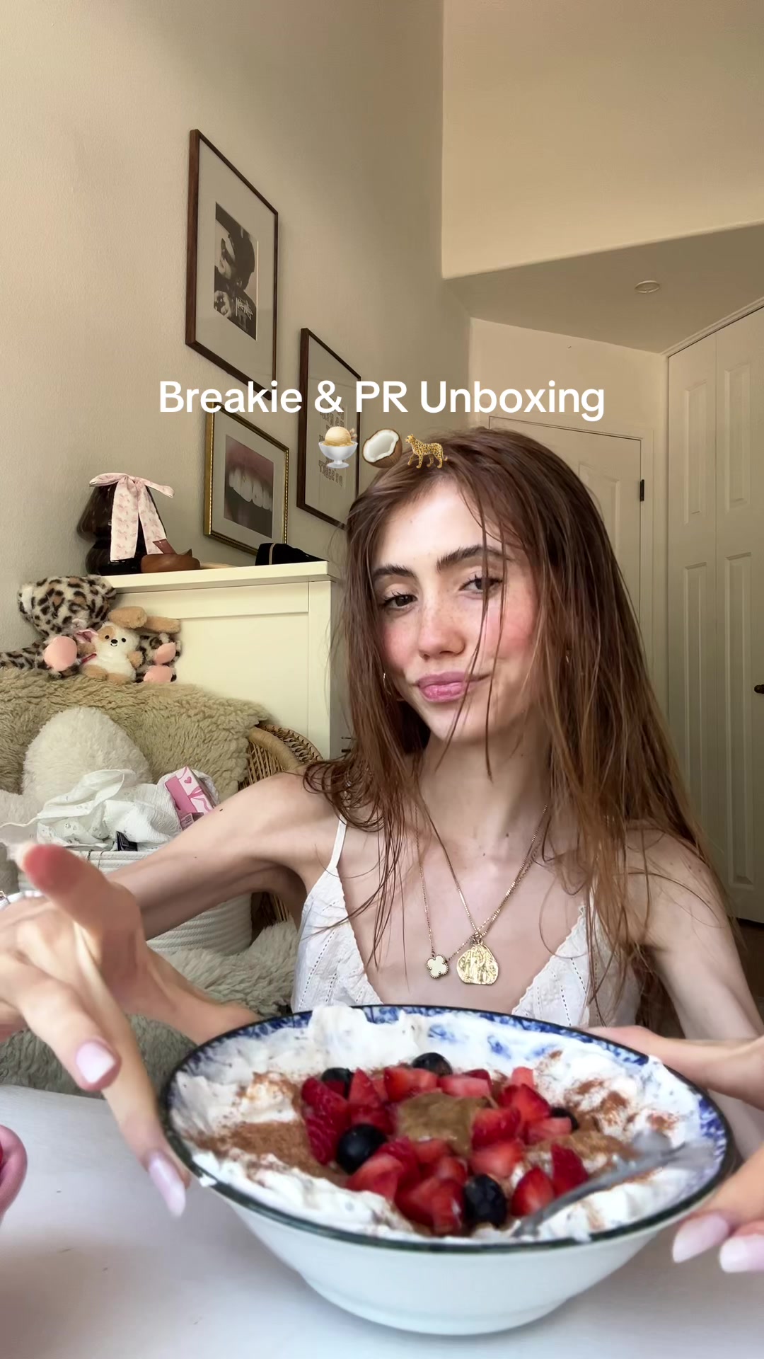 TikTok post by @emersonspoppy7 for Truvani. Caption reads: Literally love you so much @Truvani 🍦🫶🏼....