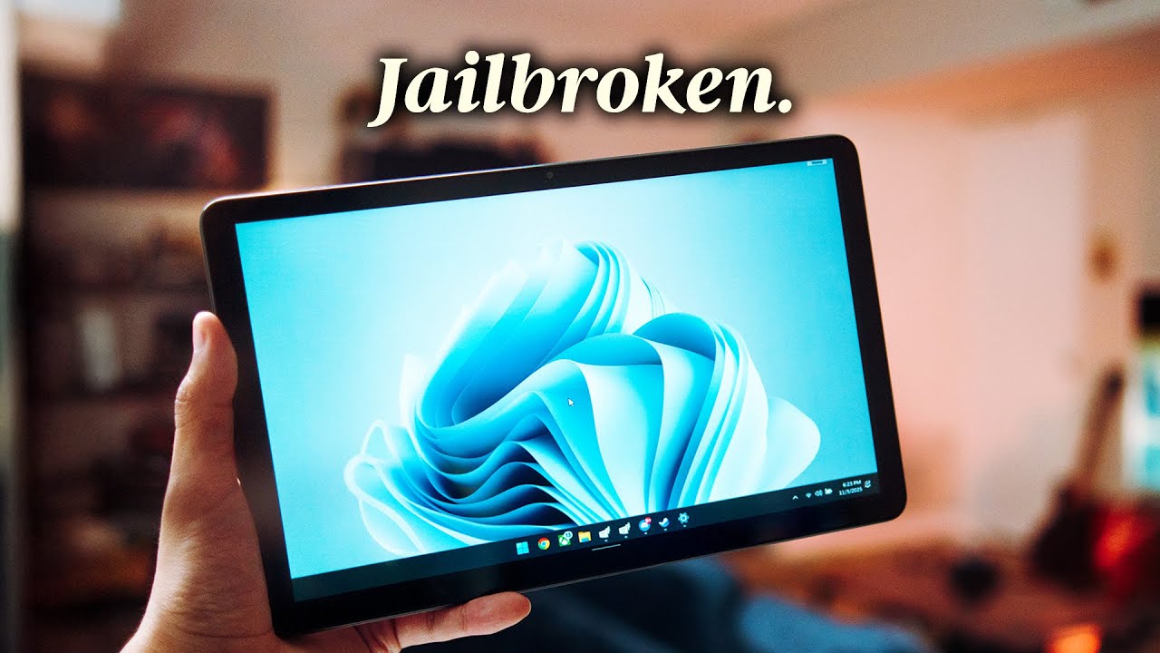 YouTube post by @DammitJeff for PCBWay. Caption reads: Amazon Tablets are a Scam. Here's how to Fix....