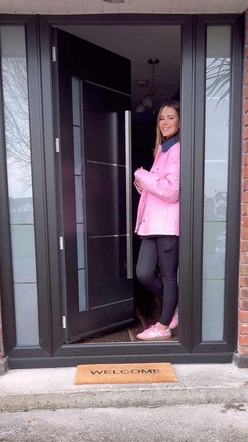 Instagram post by @carolbyrne30 for The Palladio Door Collection. Caption reads: 💫 Giveaway💫 I’m so over the moon with my new....