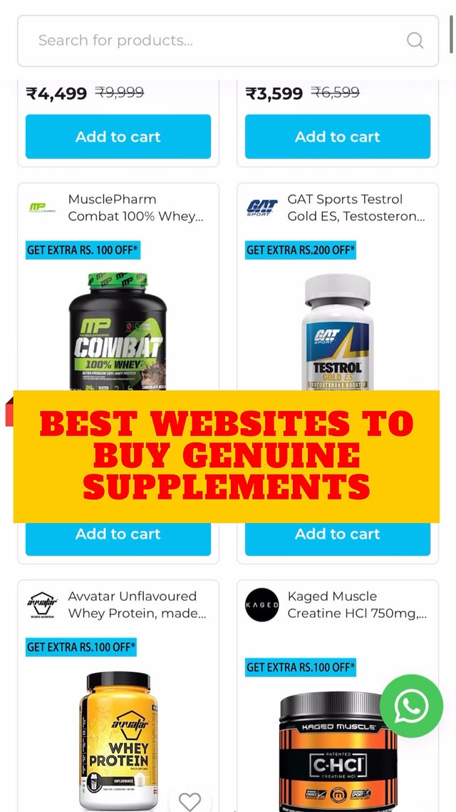 Instagram post by @kannada_fitnessandhealth for HealthKart. Caption reads: Disclaimer: Not a paid promotion. 

3 websites....