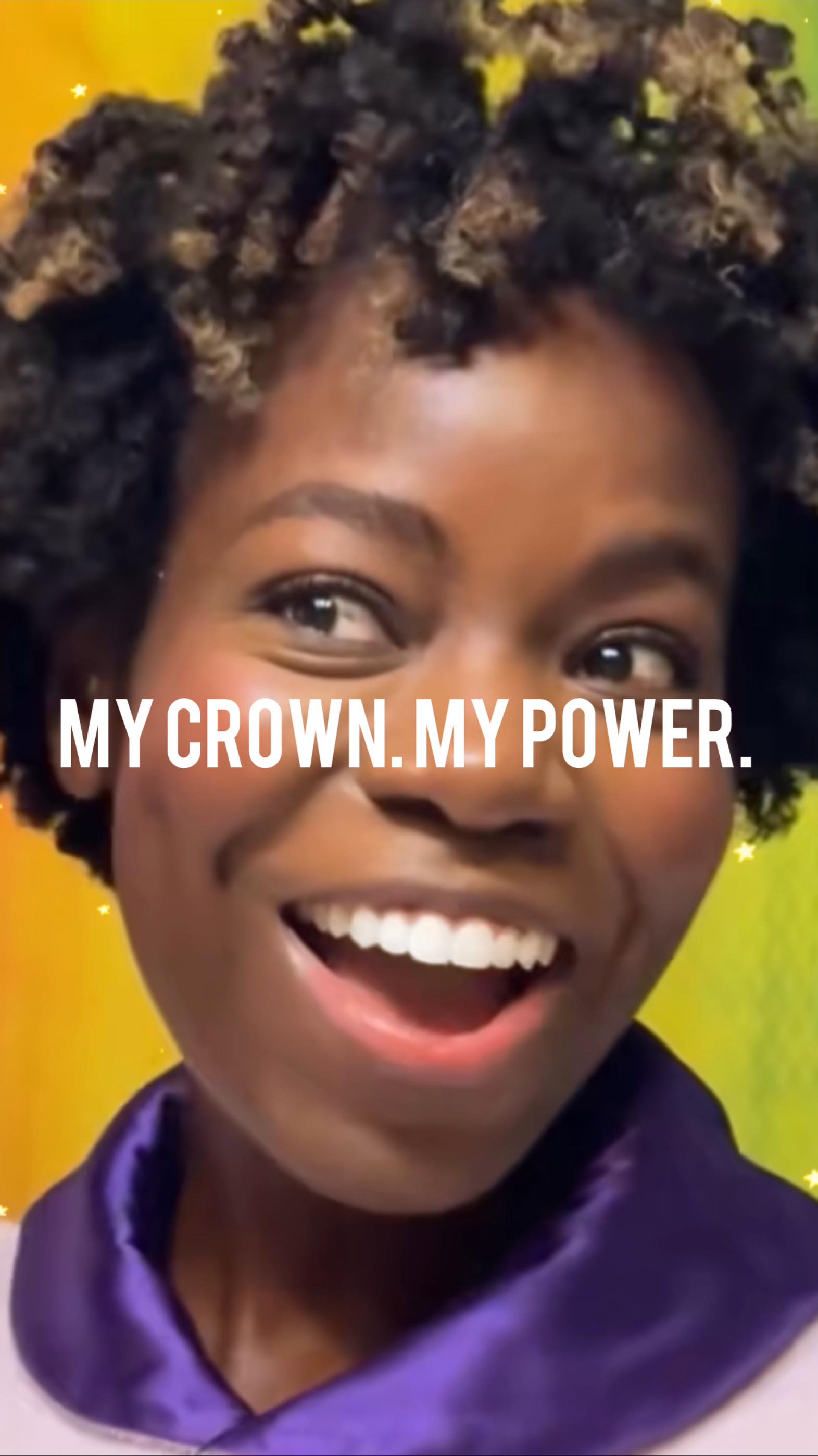 Instagram post by @iamtabithabrown for Donna’s Recipe. Caption reads: It’s been almost 20 years since I went natural,....