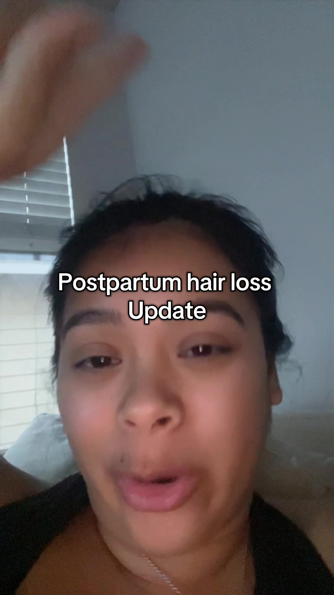 TikTok post by @annieescoo for artnaturals. Caption reads: Thanks  @artnaturals for the best postpartum hair....