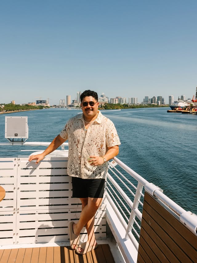 Instagram post by @nickurteaga for DICK'S Sporting Goods. Caption reads: Not my yacht but definitely my aesthetic.......