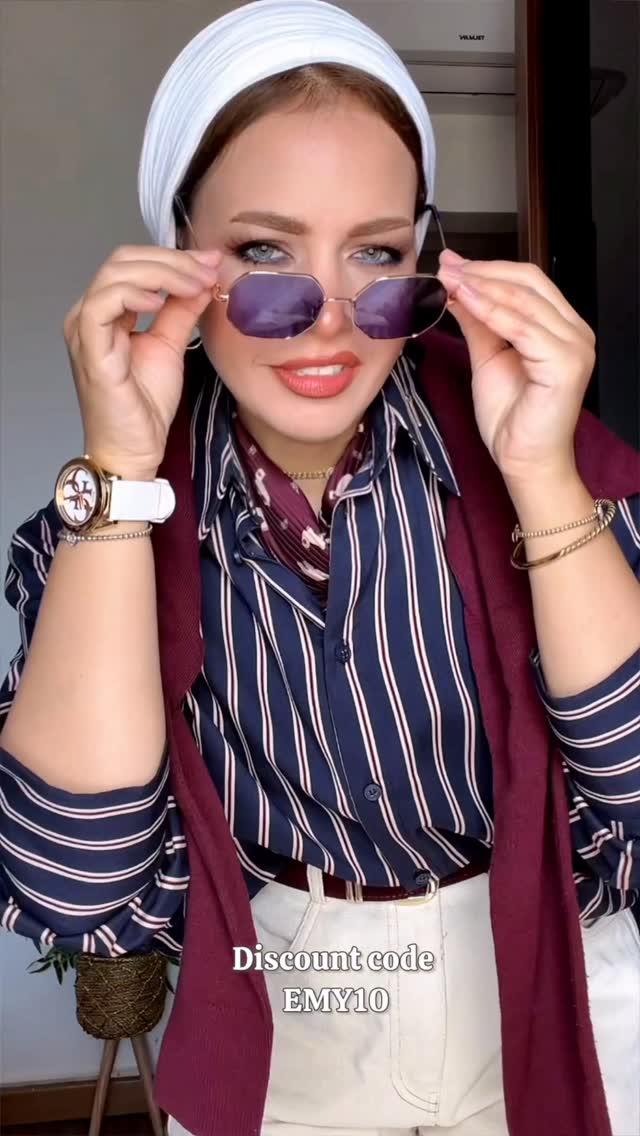 Instagram post by @emyshahine for eyewa. Caption reads: Eyewa Sunglasses Haul @eyewa 🕶️♥️
Discount code:....