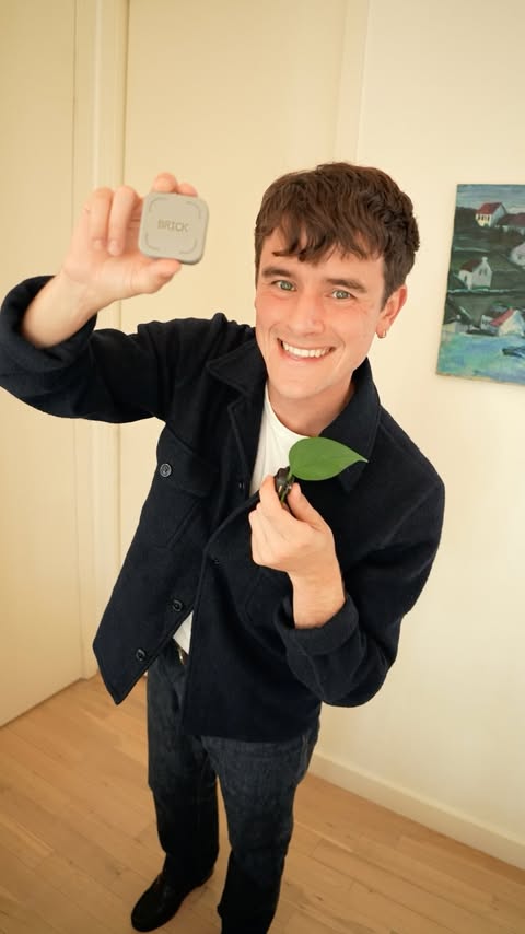 Instagram post by @connorfranta for Brick. Caption reads: my days look so much better with @getbrick! time....