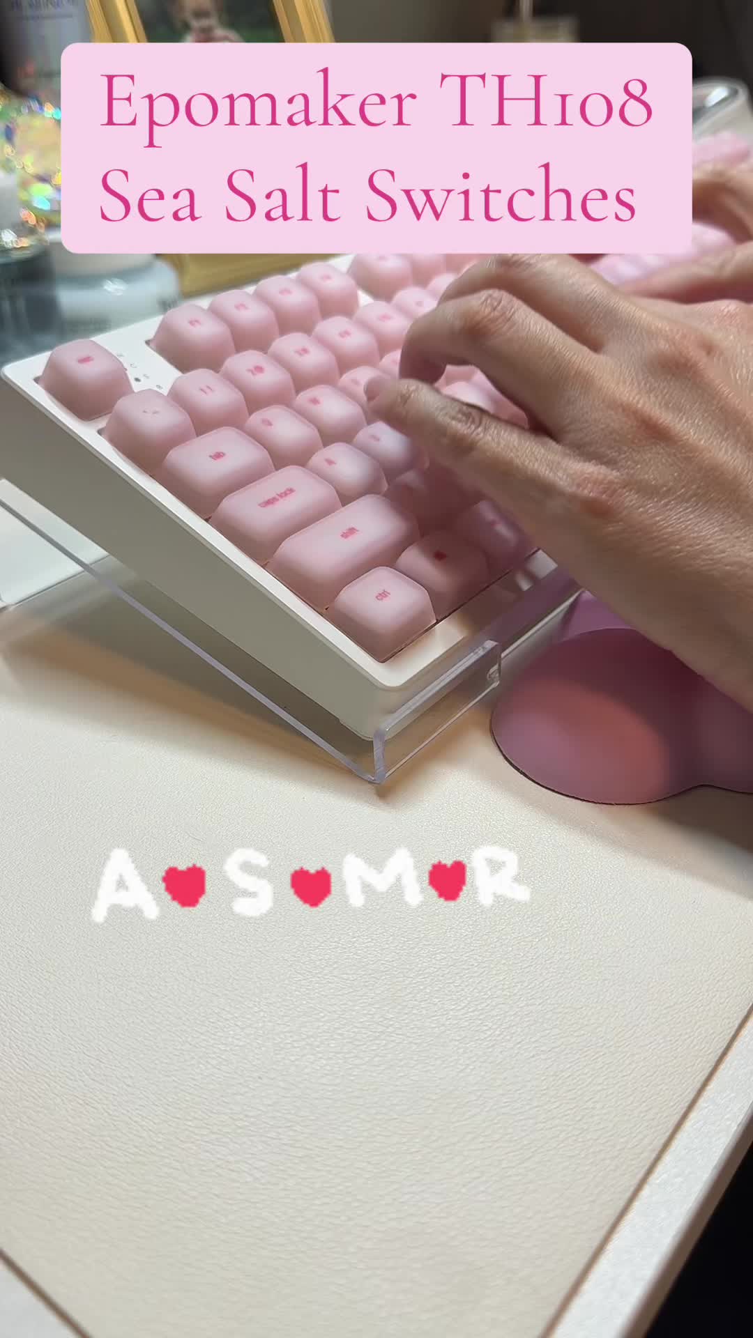 TikTok post by @dustysdailylife for Epomaker. Caption reads: @Epomaker Keyboard is definitely one of my [...].