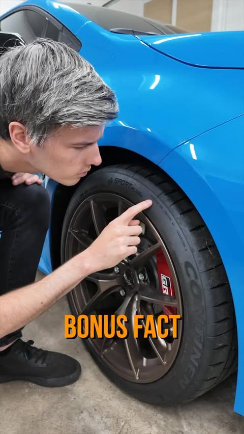 Instagram post by @engineeringexplained for Continental Tire. Caption reads: How to read tire sidewalls! #Ad #Continental....