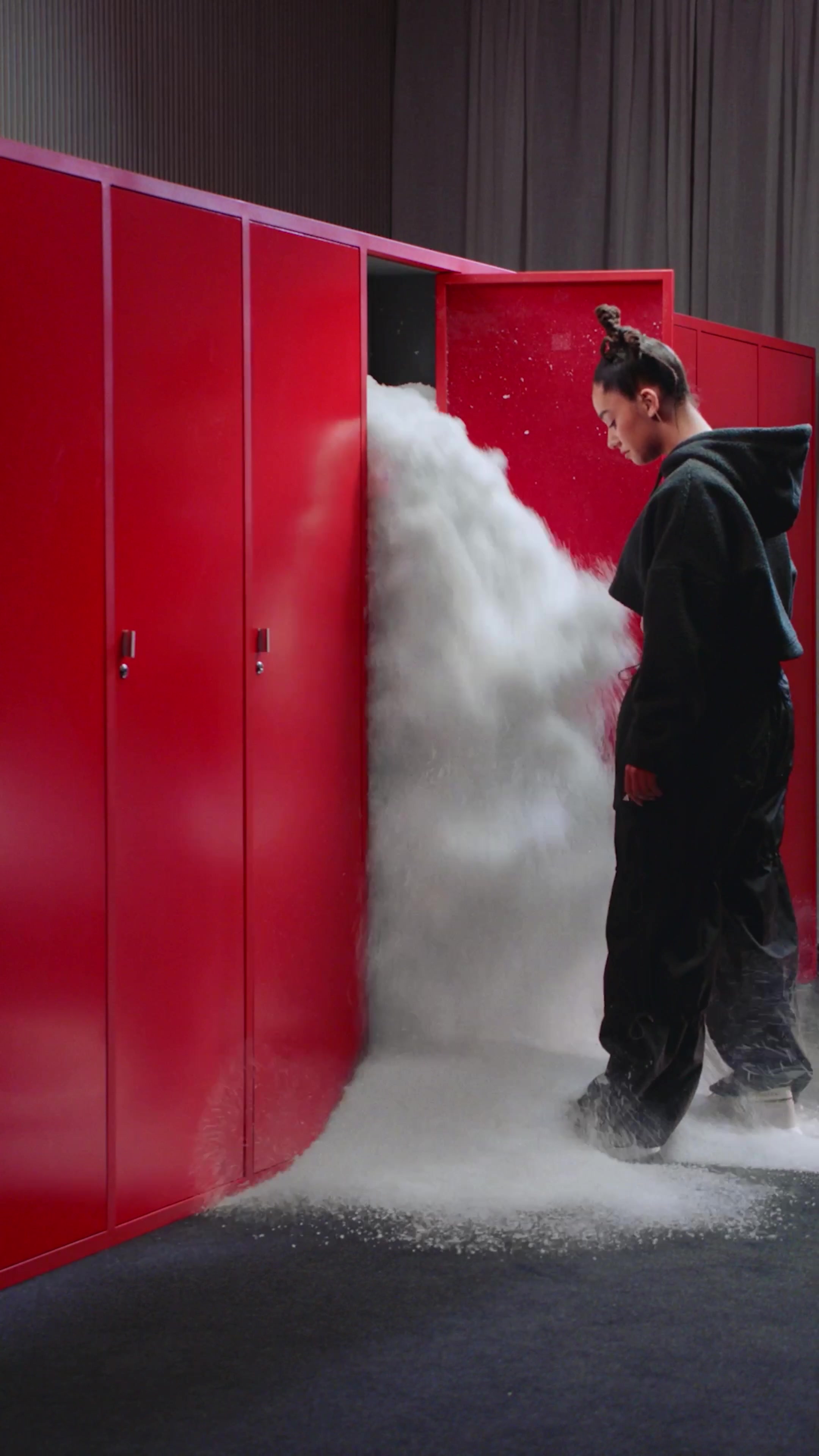 TikTok post by @lenasituations for Moon Boot. Caption reads: [...] the first @adidas sportswear x @moonboot....