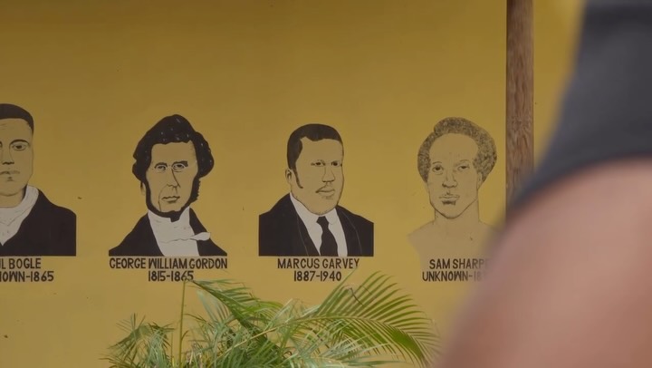 Instagram post by @deadcrab_films for GoFundMe. Caption reads: Sean Paul visits the Savanna La Mar Inclusive....