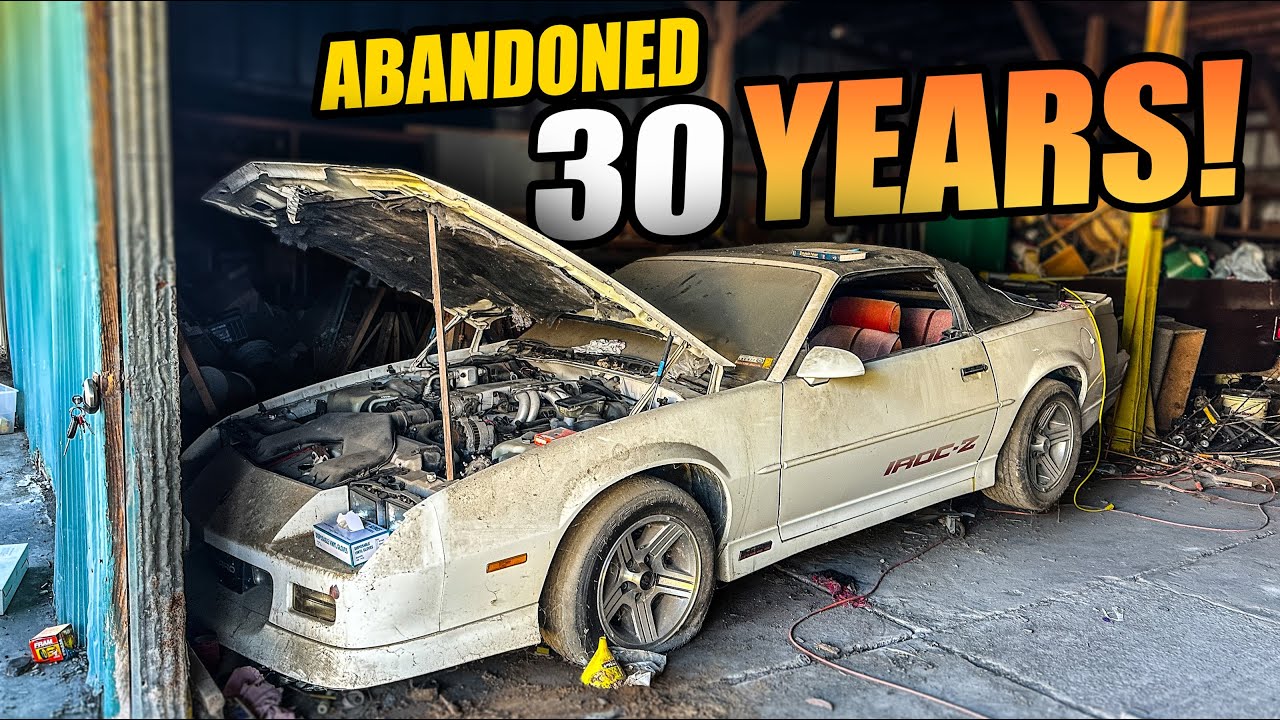 YouTube post by @DylanMcCoolVideo for Holley. Caption reads: RESCUED! Storage Unit FULL of Cars Opened After 30....