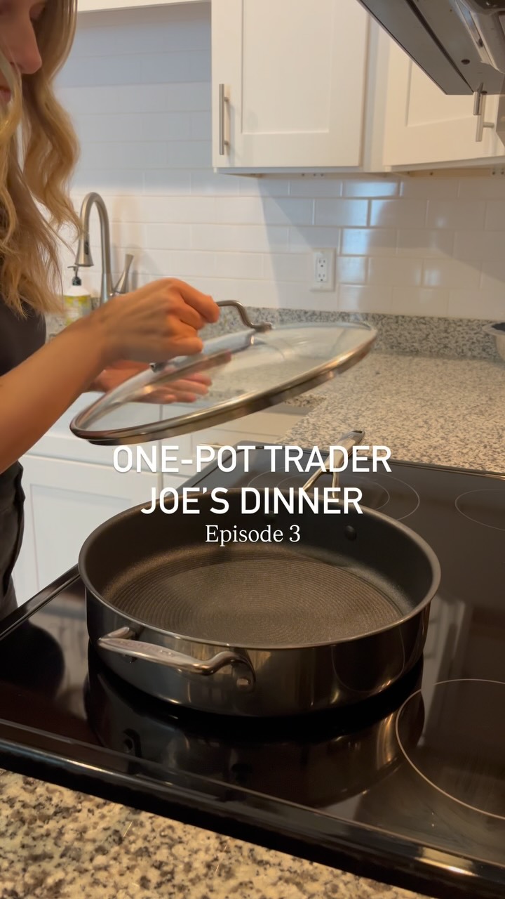 Instagram post by @traderjoeskitchen for Circulon. Caption reads: [...] I’m using. I highlyyy recommend the....