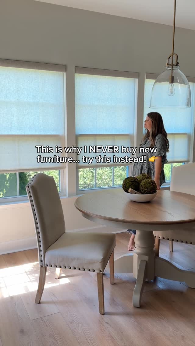 Instagram post by @touch.of.townsend for Graywind. Caption reads: [...] with the smart roller shades from....