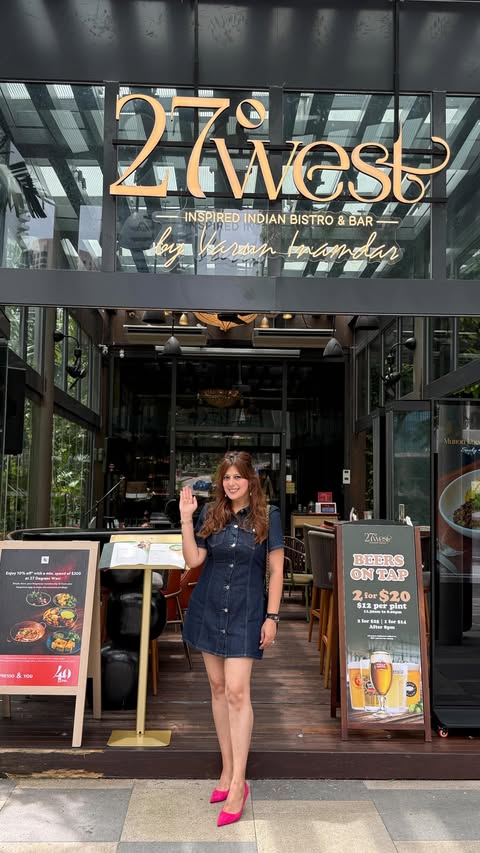 Instagram post by @27degreeswest.sg for 3 Dogs Media. Caption reads: Taste the love in every bite with....