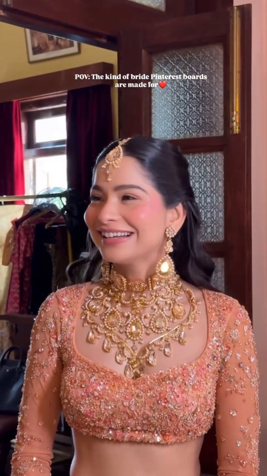 Instagram post by @weddingplzbrides for WeddingPlz.com. Caption reads: She’s the bride every Pinterest board secretly....