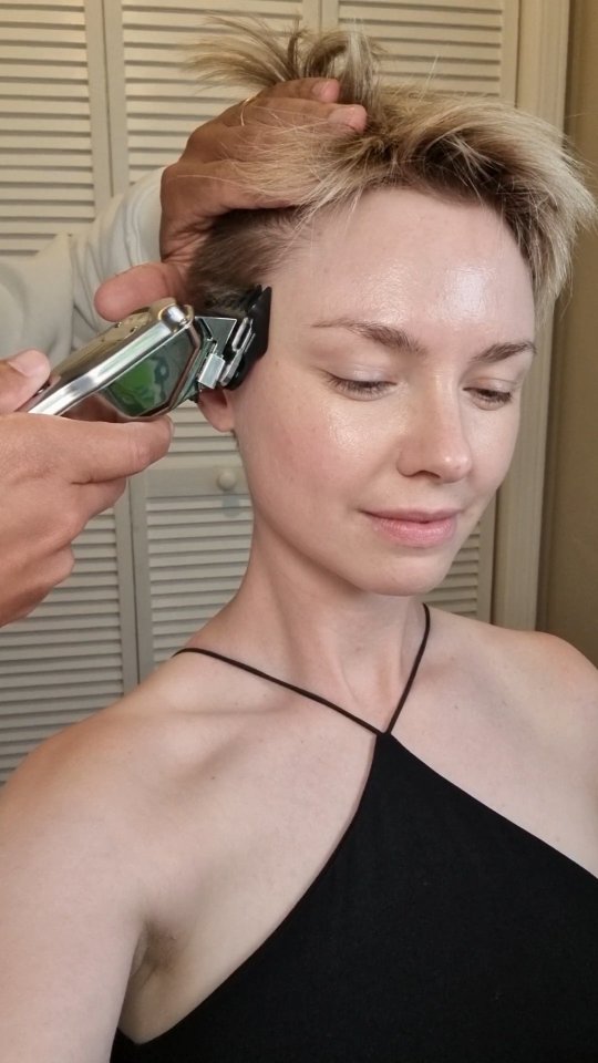 Instagram post by @egle_bee for Blind Barber. Caption reads: [...] hair appointments. Product used @blindbarber....