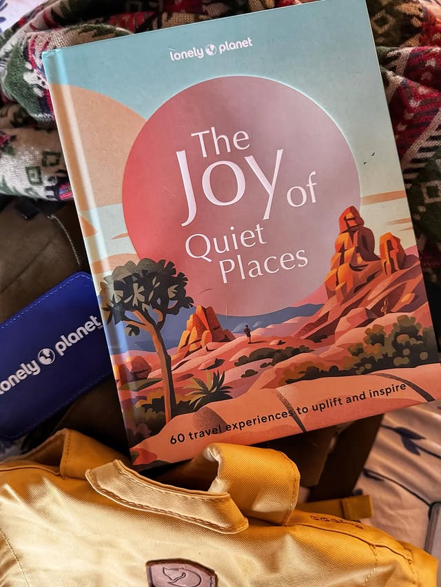 Instagram post by @page_appropriate for Lonely Planet. Caption reads: [...] The Joy of Quiet Places from @lonelyplanet....