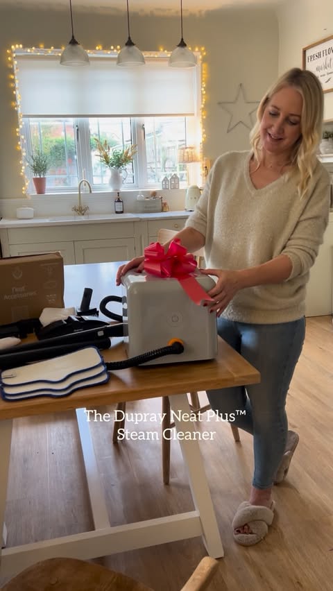 Instagram post by @hearts_at_claremont for Dupray. Caption reads: [...] on the Neat Plus™ Steam Cleaner from....