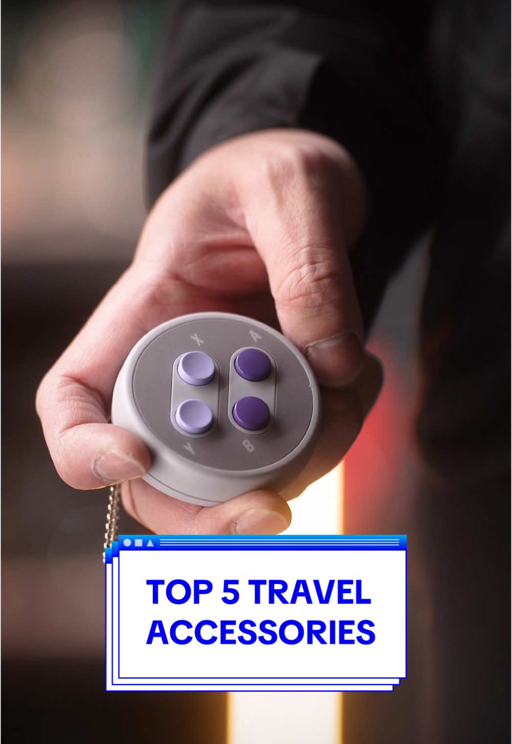 TikTok post by @excessorizeme for NOMATIC. Caption reads: [...] #4… 😉 Top 5 Travel Accessories: 1. @NOMATIC....