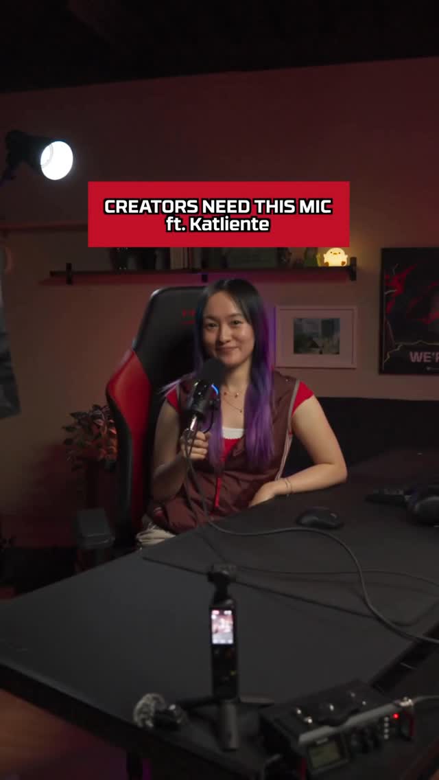 Instagram post by @katliente.ttv for HyperX. Caption reads: Is this microphone @katliente.ttv approved? 🤔

we....