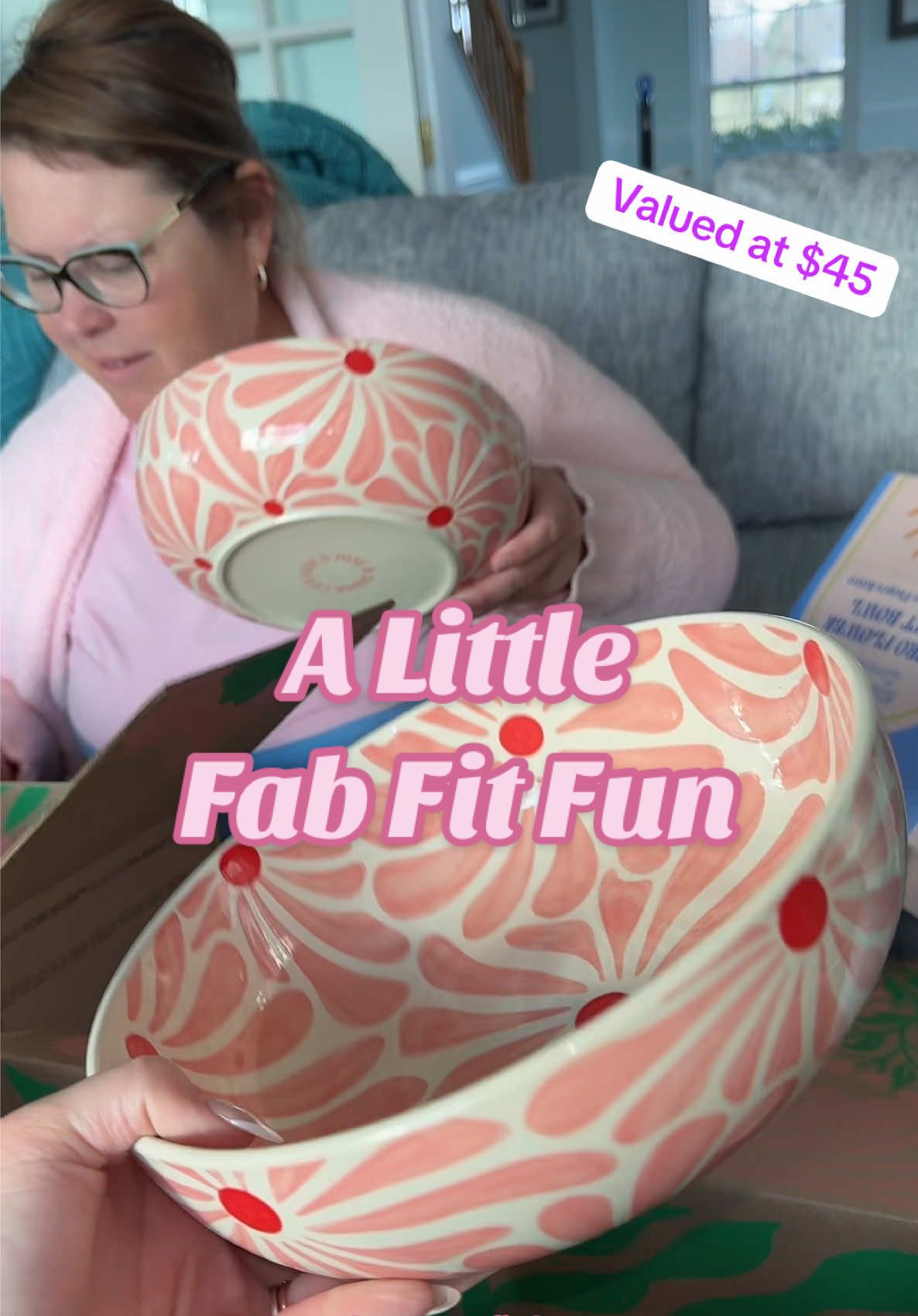TikTok post by @dolly_olly_oxenfree for FabFitFun. Caption reads: #ad Spring into a @FabFitFun #box ! Use our code....