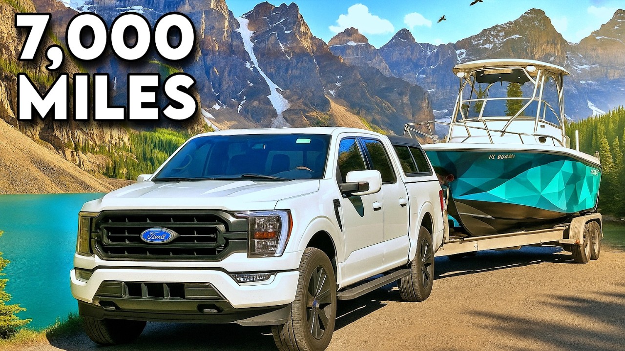 YouTube post by @BrandonGross for Huckberry. Caption reads: I Towed My Boat 7,000 Miles from Key West to....