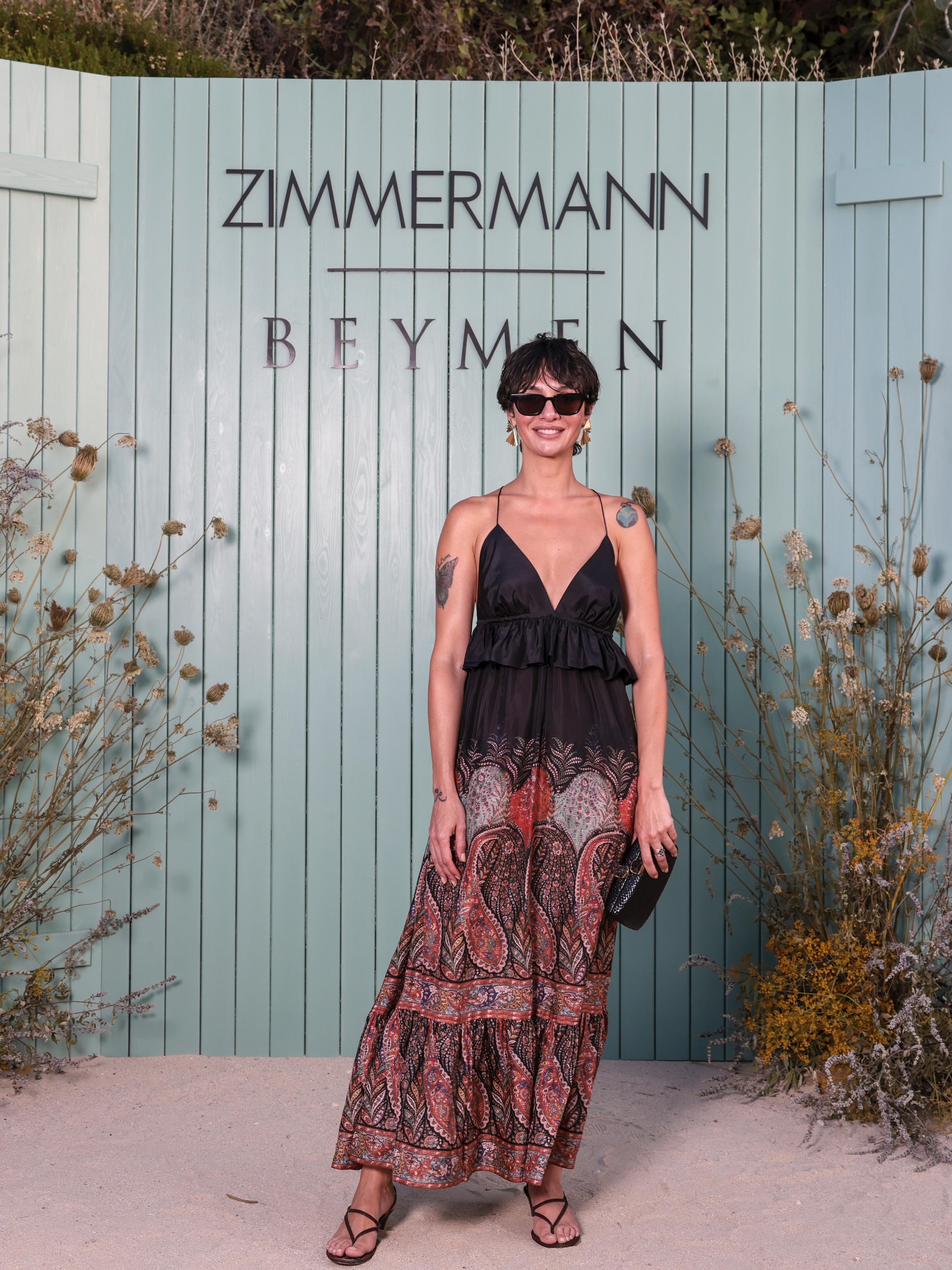 Instagram post by @birceakalay for ZIMMERMANN. Caption reads: Thank you to the entire Zimmerman, Beymen, and....