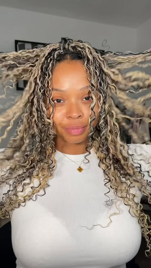 Instagram post by @mxamay for Philip Kingsley. Caption reads: let me show you how I style my hair using....