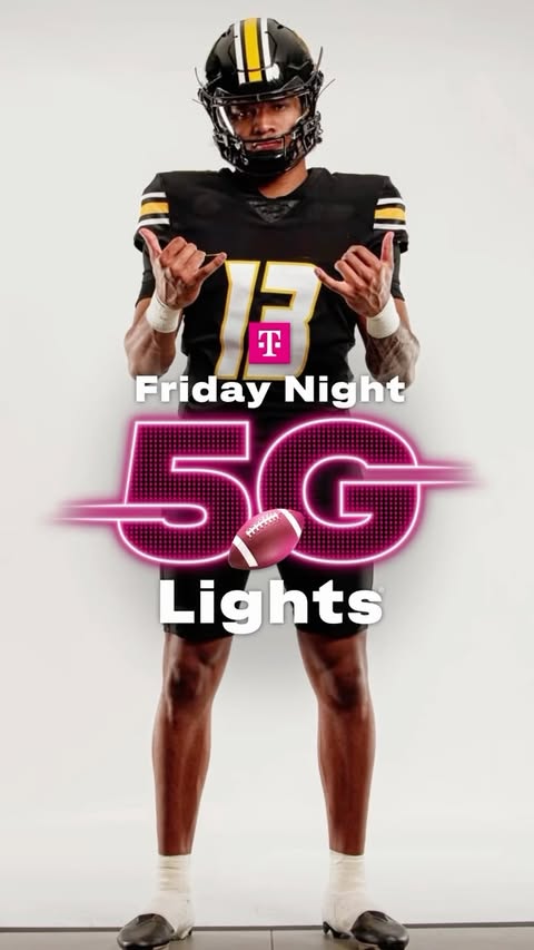 Instagram post by @austnsimmons for T-Mobile. Caption reads: [...] field. That’s why I’m teaming up with....