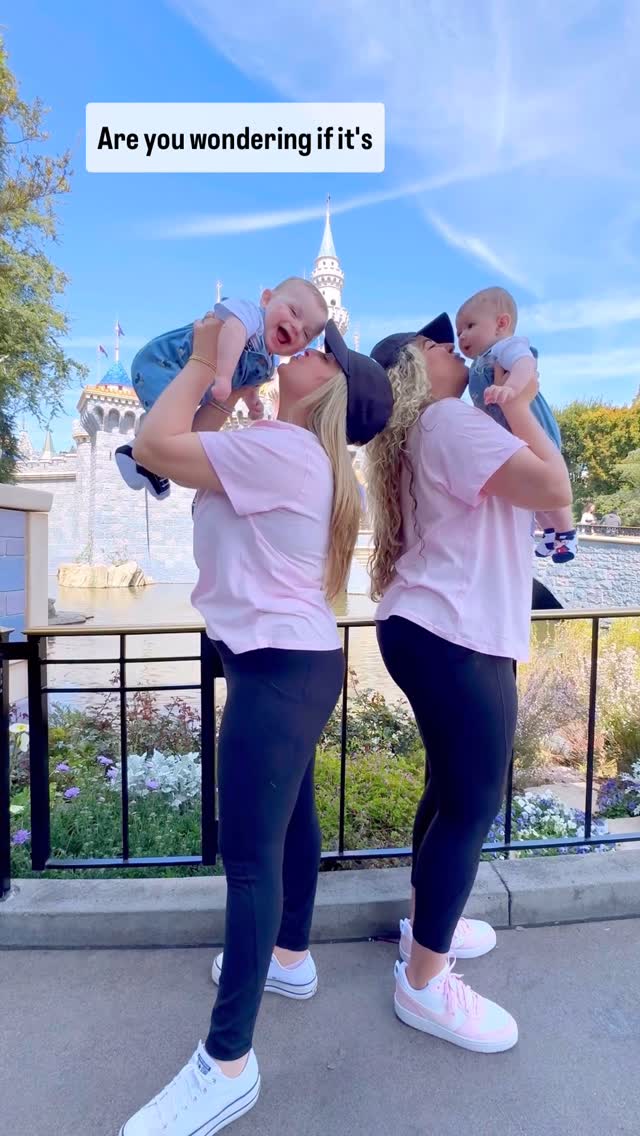 Instagram post by @twobestiesandbeyond for Undercover Tourist. Caption reads: SHOULD I BRING MY BABY TO DISNEYLAND?....
