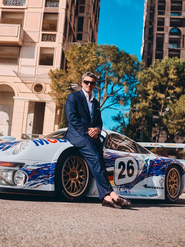 Instagram post by @patrickdempsey for Porsche. Caption reads: [...] @patrickdempsey. The first round of the....