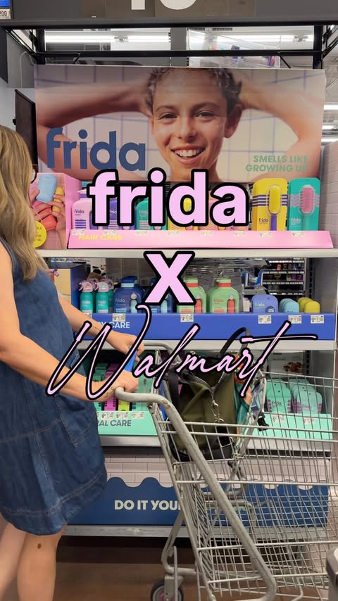 Instagram post by @whoawaitwalmart for Frida Baby. Caption reads: Frida just made hygiene easier (and more fun!)....